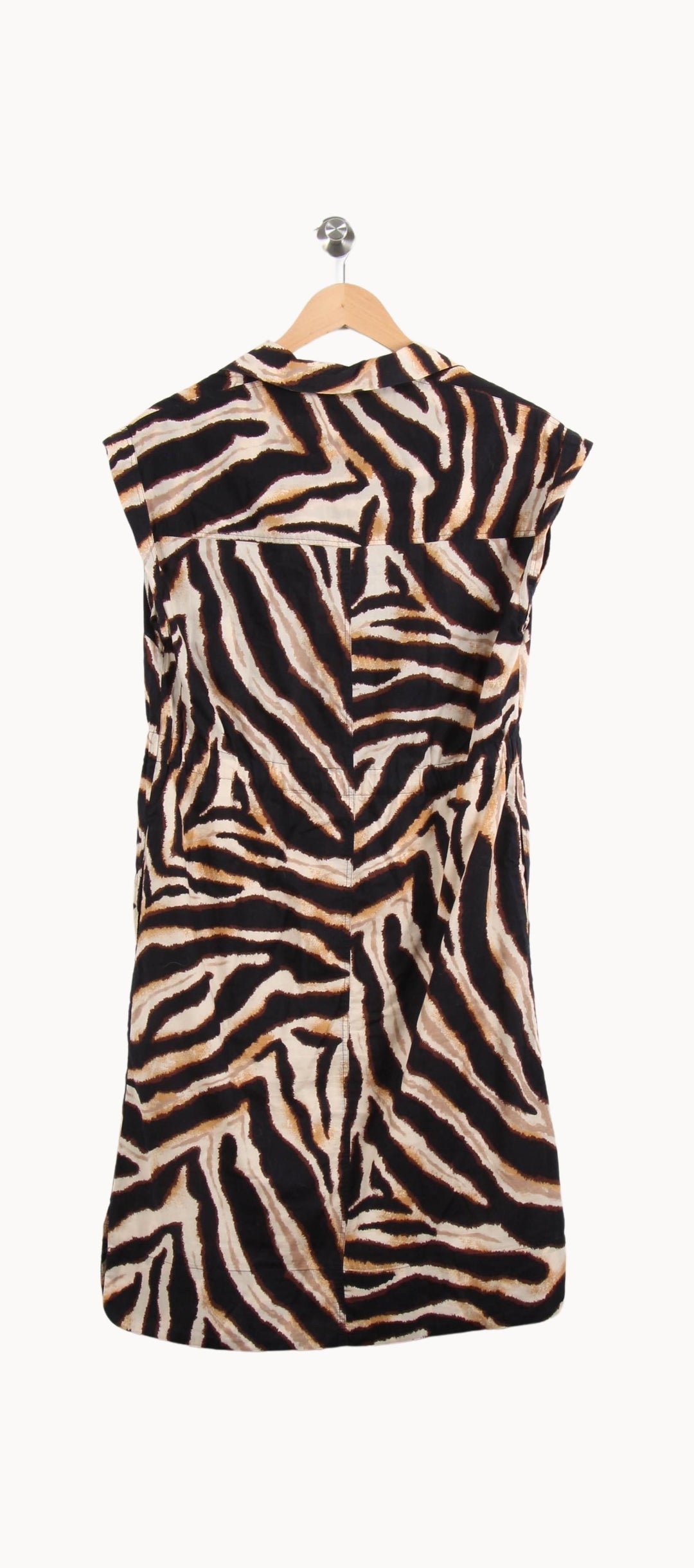 Robe Chemisier Noire et Marron - Taille L/40 de la marque Gerard Darel | PARAD54988 - Vendu par Paradigme - Image 4