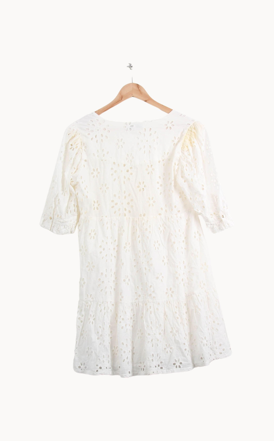 Robe Brodée Blanche - Taille M/38 de la marque Opullence | PARAD54990 - Vendu par Paradigme - Image 4