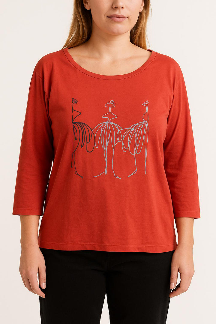 Tee-shirt Rouge - Taille XL/42 de la marque One Step | PARAD54994 - Vendu par Paradigme - Image 1
