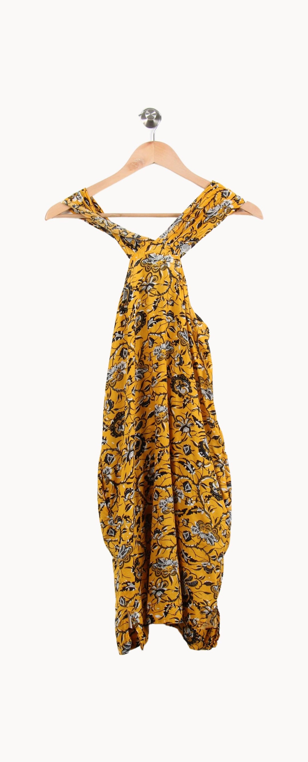 Robe Longue Jaune et Noire - Taille T.U. de la marque Isabel Marant étoile | PARAD54997 - Vendu par Paradigme - Image 4