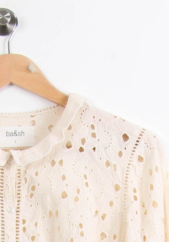 Blouse Beige - Taille S/36 de la marque ba&sh | PARAD54998 - Vendu par Paradigme - Image 3