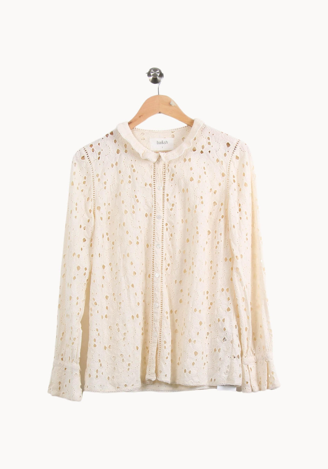Blouse Beige - Taille S/36 de la marque ba&sh | PARAD54998 - Vendu par Paradigme - Image 2