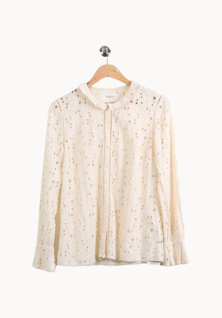 Blouse Beige - Taille S/36 de la marque ba&sh | PARAD54998 - Vendu par Paradigme - Image 2