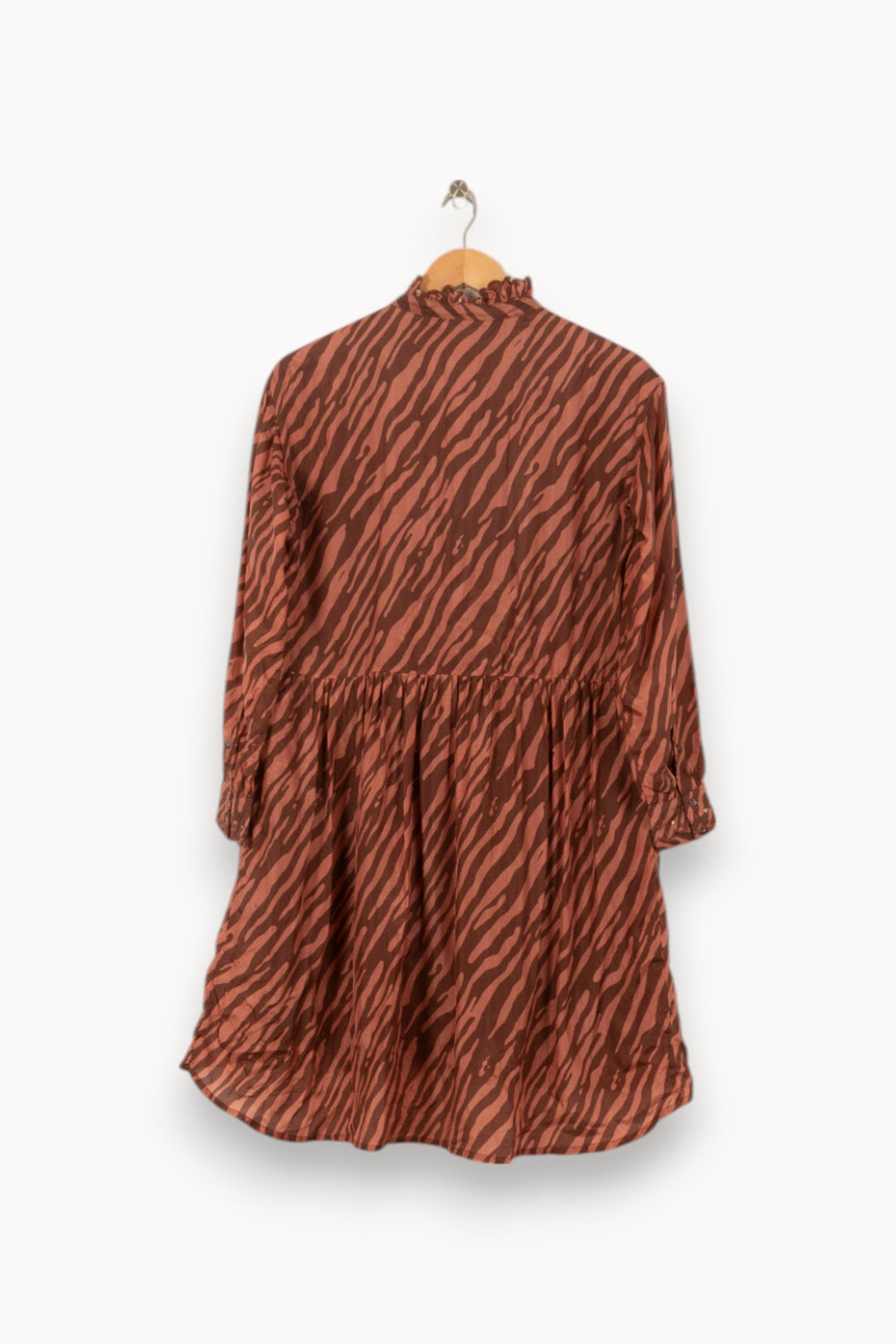Robe Courte Marron et Rose - Taille S/36 de la marque Louise Misha | PARAD55002 - Vendu par Paradigme - Image 4