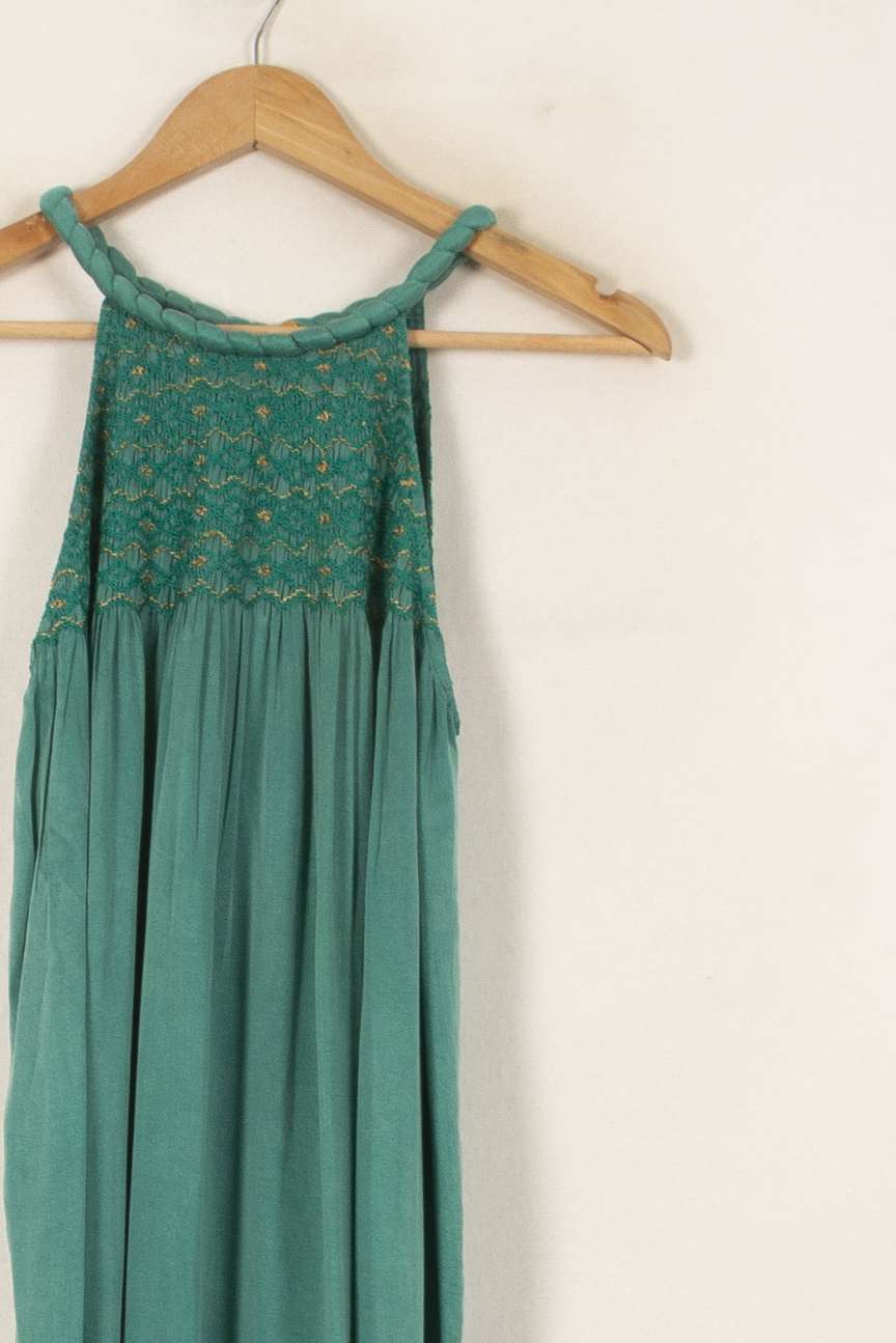 Robe longue verte - Taille M/38 de la marque Louise Misha | PARAD55006 - Vendu par Paradigme - Image 3