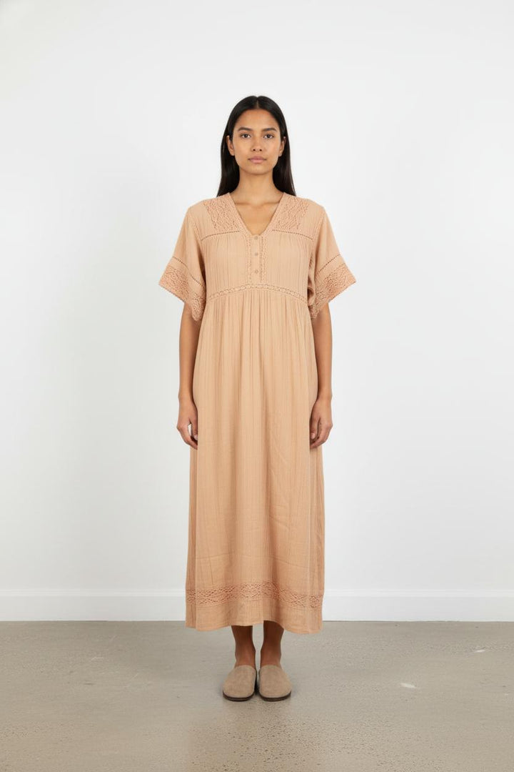 Robe Longue Beige - Taille M/38