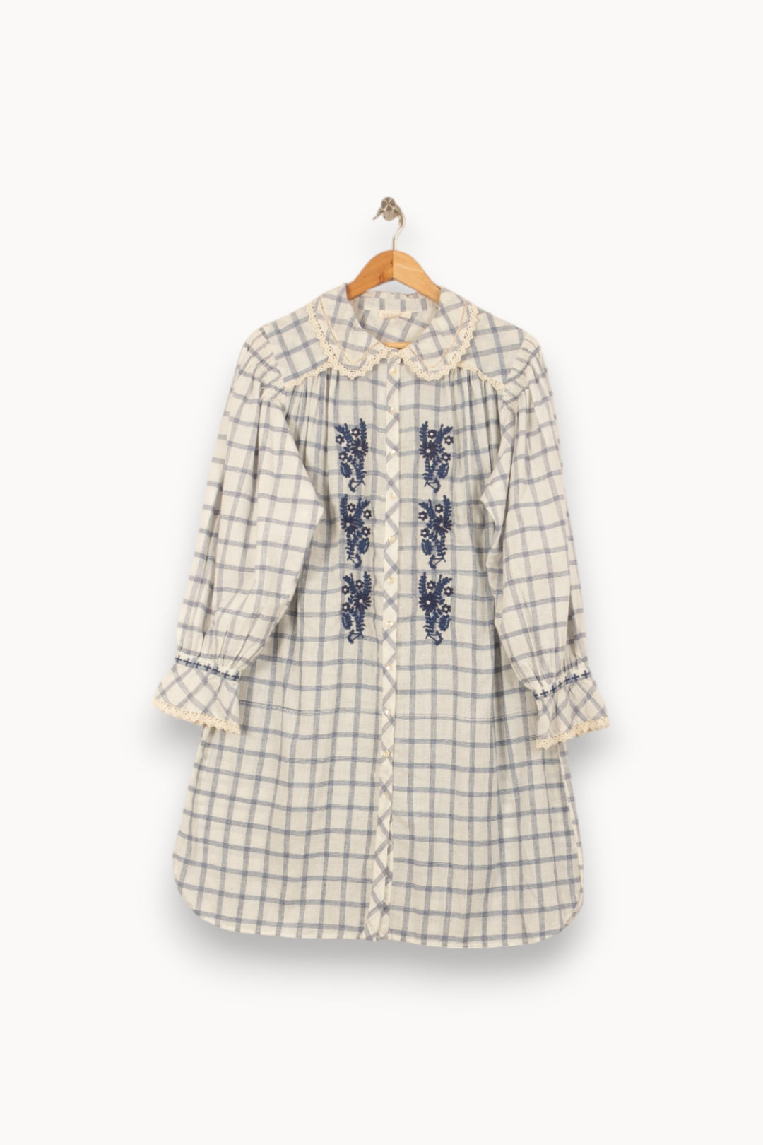 Robe Courte Blanche et Bleue - Taille S/36 de la marque Louise Misha | PARAD55013 - Vendu par Paradigme - Image 2