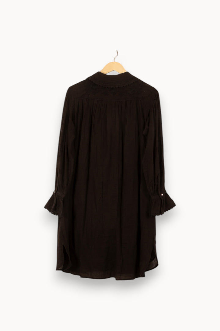 Robe Chemise Noire - Taille XS/34 de la marque Louise Misha | PARAD55015 - Vendu par Paradigme - Image 4