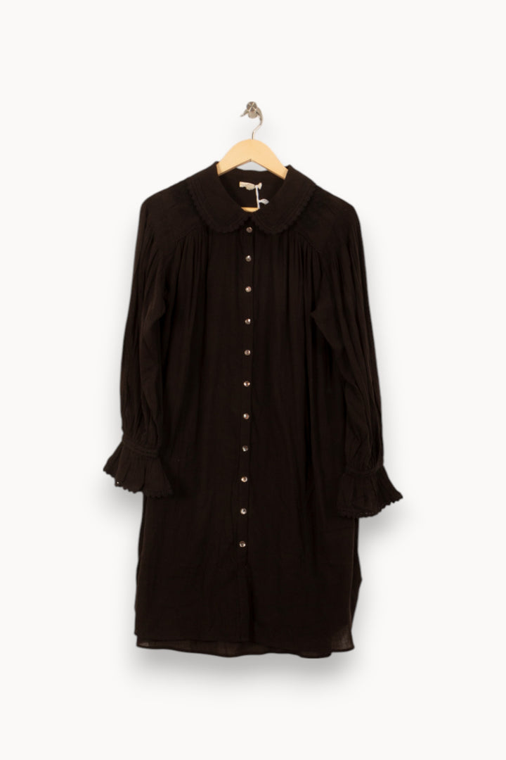 Robe Chemise Noire - Taille XS/34 de la marque Louise Misha | PARAD55015 - Vendu par Paradigme - Image 2