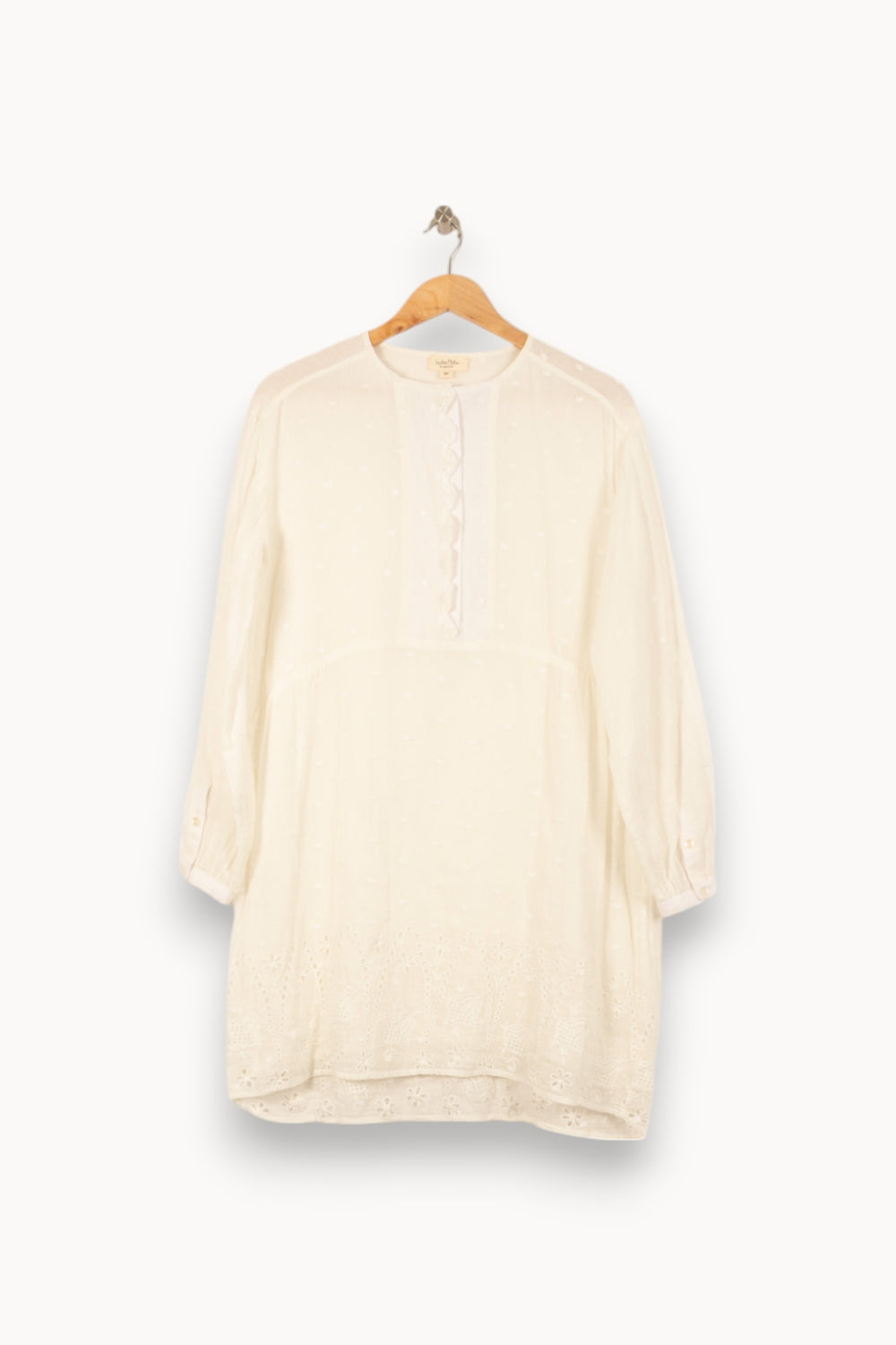 Robe Brodée Blanche - Taille S/36 de la marque Louise Misha | PARAD55016 - Vendu par Paradigme - Image 2