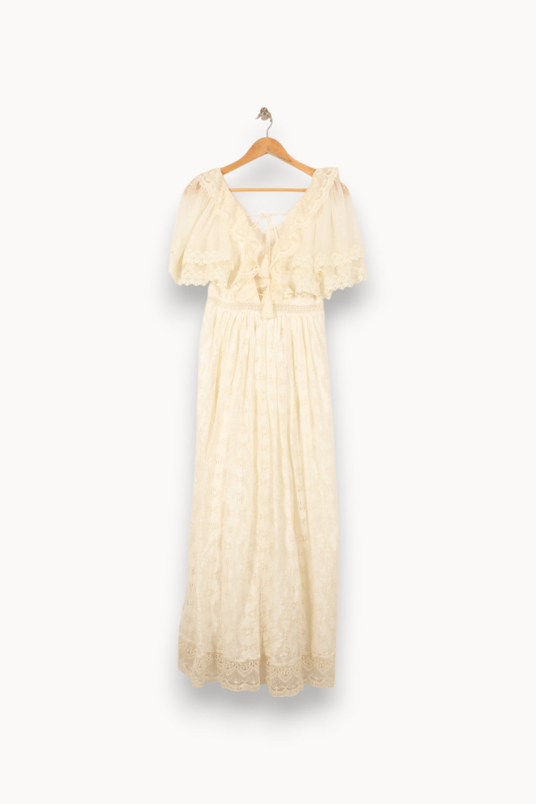 Robe Longue Blanche - Taille S/36 de la marque Louise Misha | PARAD55018 - Vendu par Paradigme - Image 4