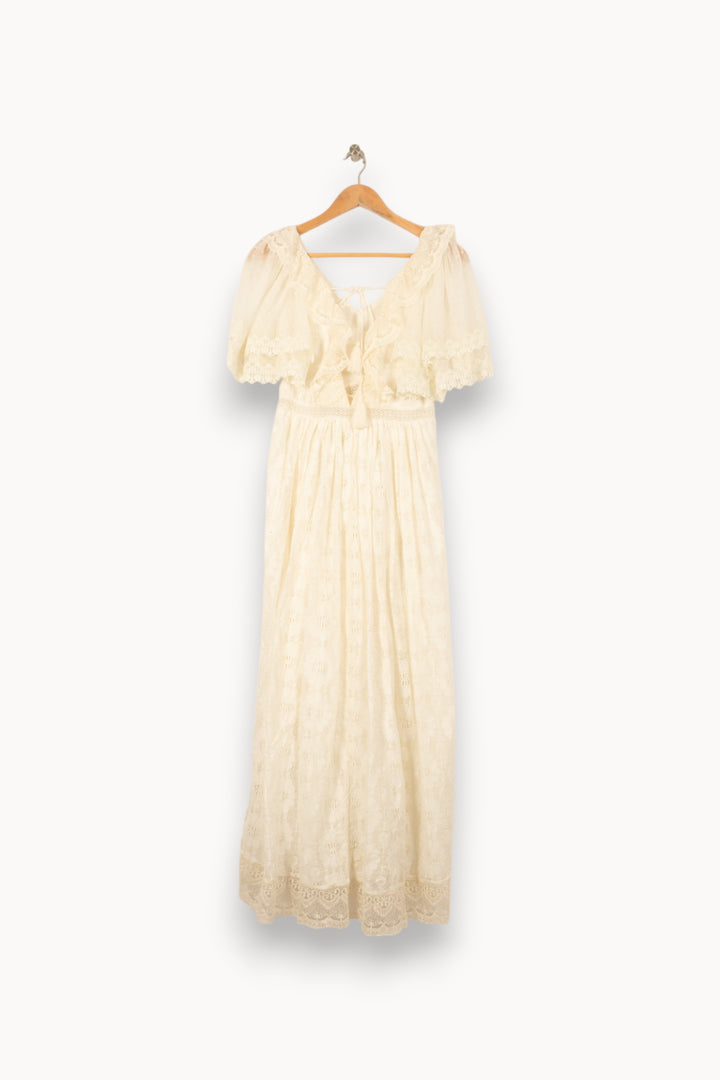 Robe Longue Blanche - Taille S/36 de la marque Louise Misha | PARAD55018 - Vendu par Paradigme - Image 4