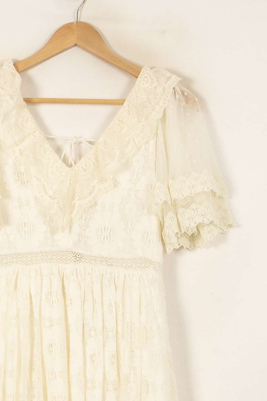 Robe Longue Blanche - Taille S/36 de la marque Louise Misha | PARAD55018 - Vendu par Paradigme - Image 3