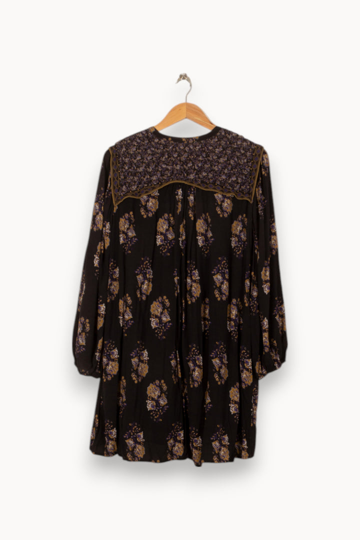 Robe Courte Noire et Beige - Taille S/36 de la marque Louise Misha | PARAD55020 - Vendu par Paradigme - Image 4