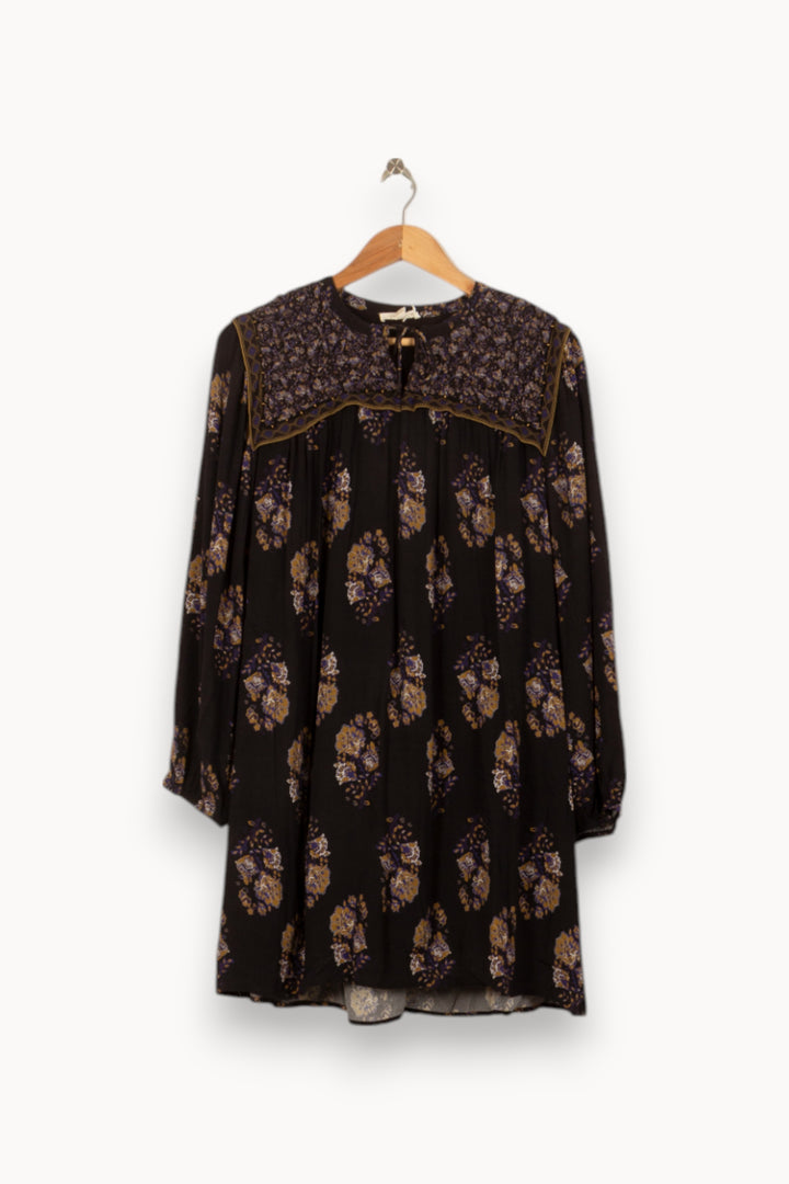 Robe Courte Noire et Beige - Taille S/36 de la marque Louise Misha | PARAD55020 - Vendu par Paradigme - Image 2