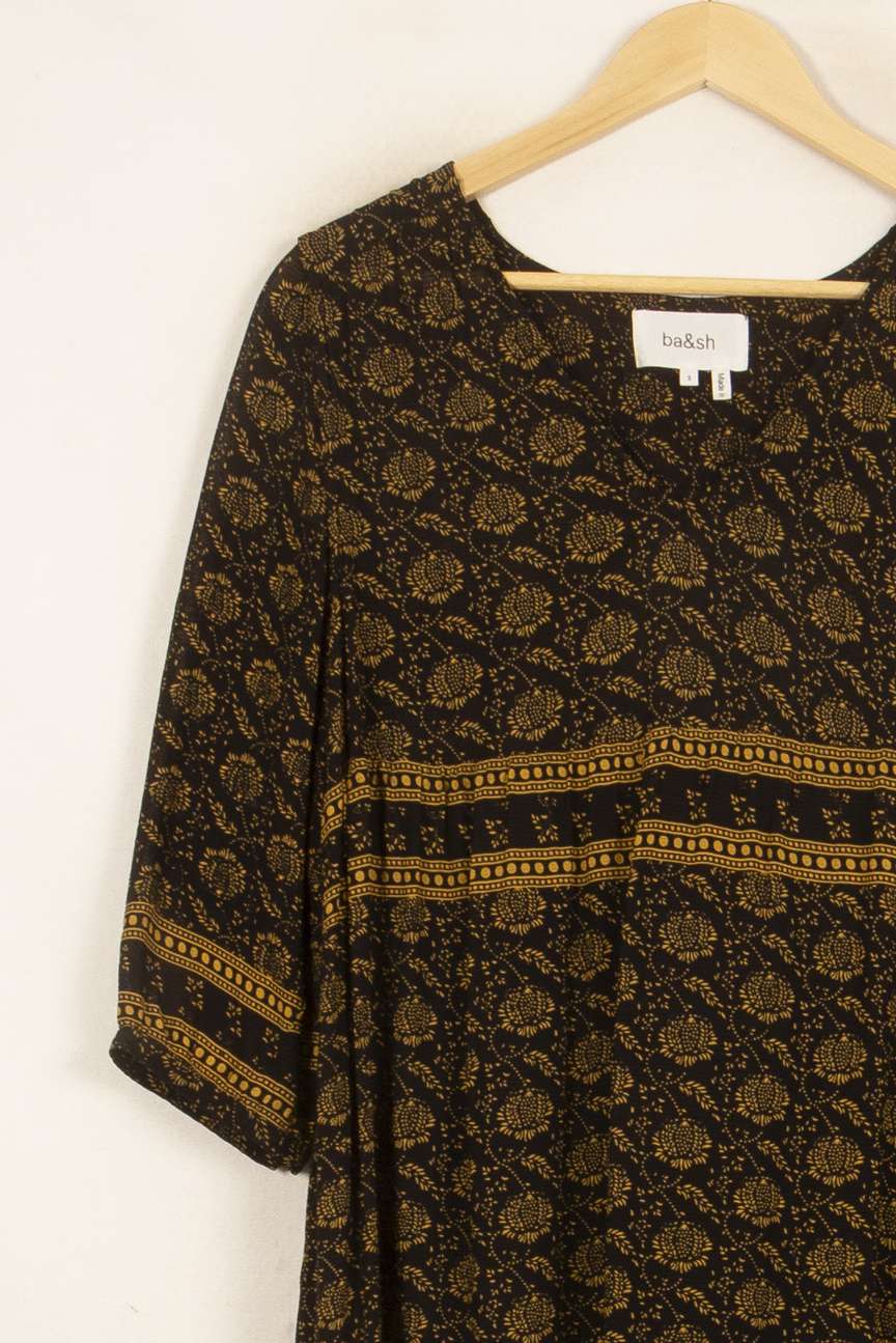 Robe Courte Noire et Jaune - Taille S/36 de la marque ba&sh | PARAD55022 - Vendu par Paradigme - Image 3