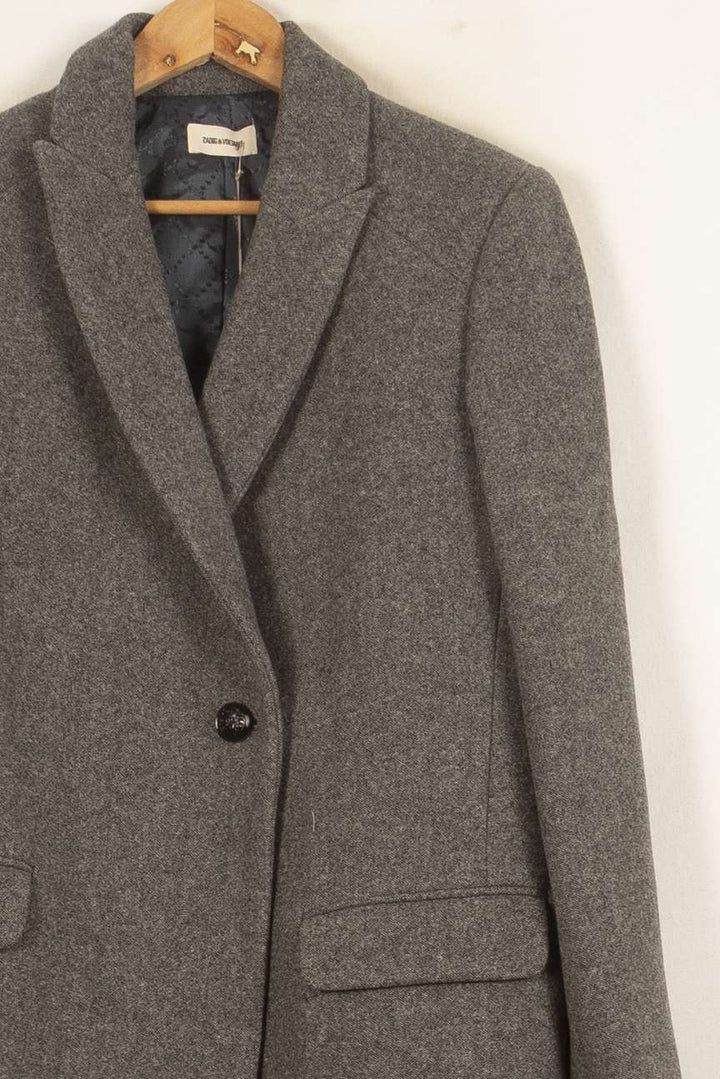 Manteau Gris - Taille M/38 de la marque Zadig&Voltaire | PARAD55023 - Vendu par Paradigme - Image 3