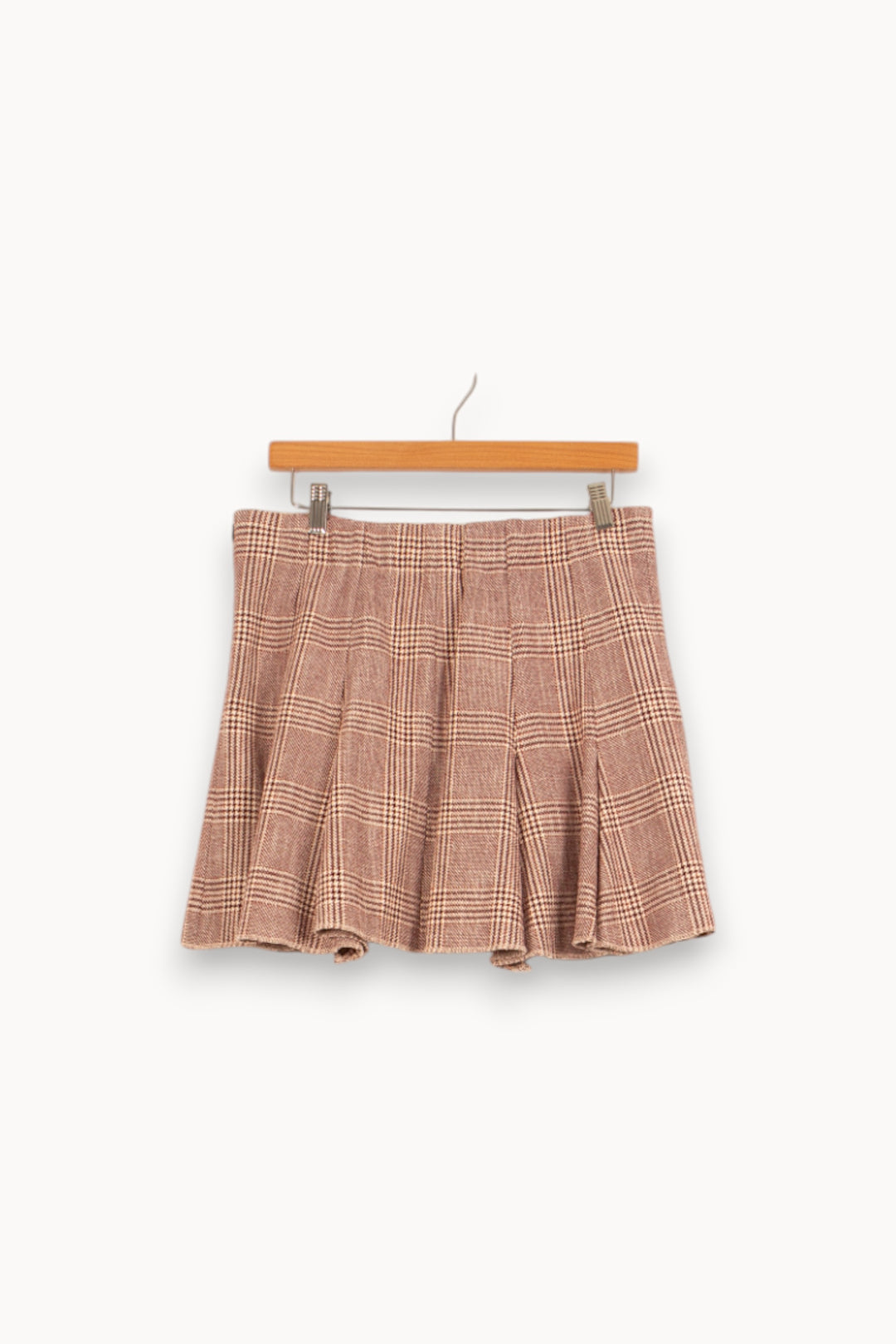Jupe Plissée Carreaux Bordeaux et Beige - Taille L/40 de la marque Maje | PARAD55025 - Vendu par Paradigme - Image 4