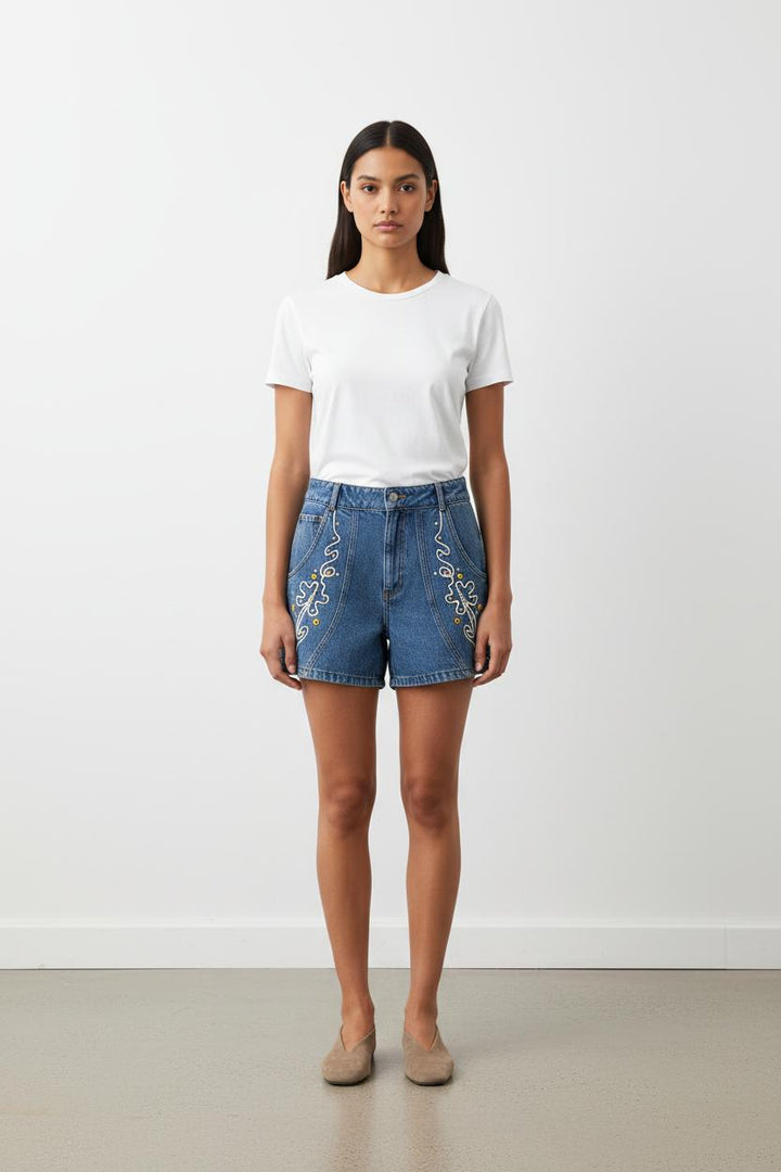 Short en Jean Bleu - Taille M/38