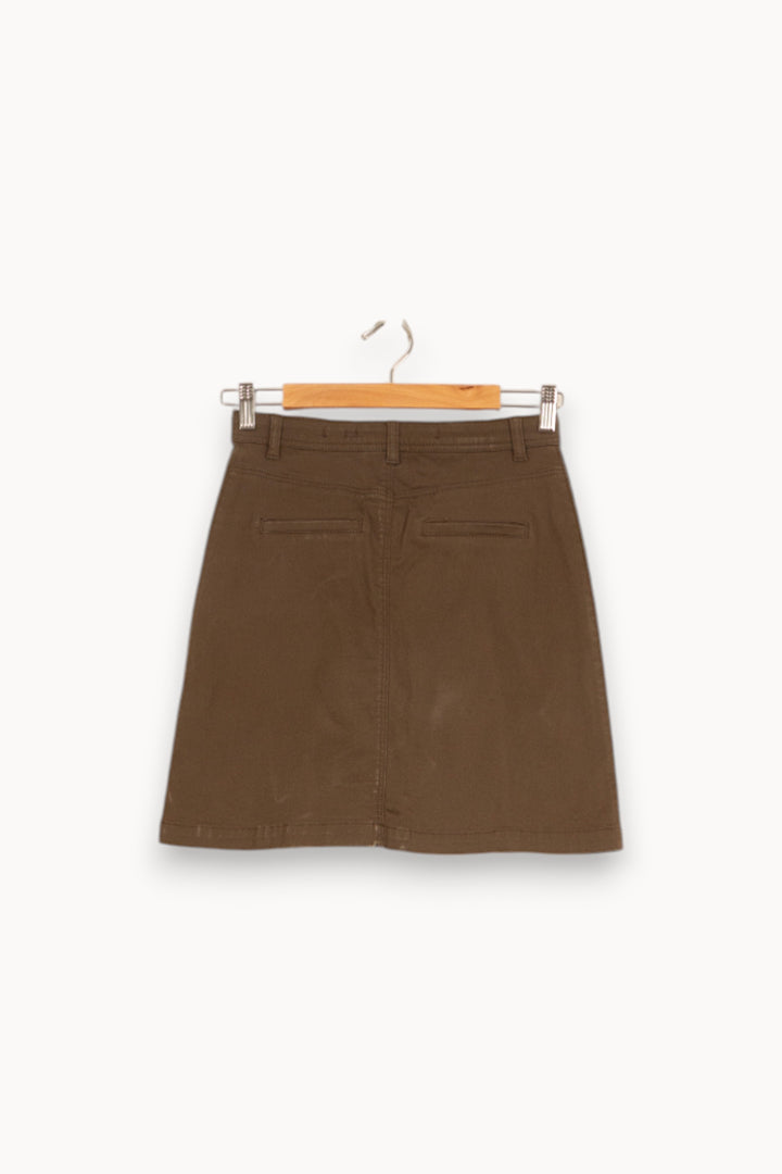 Jupe Courte Verte - Taille S/36 de la marque ZAPA | PARAD55029 - Vendu par Paradigme - Image 4