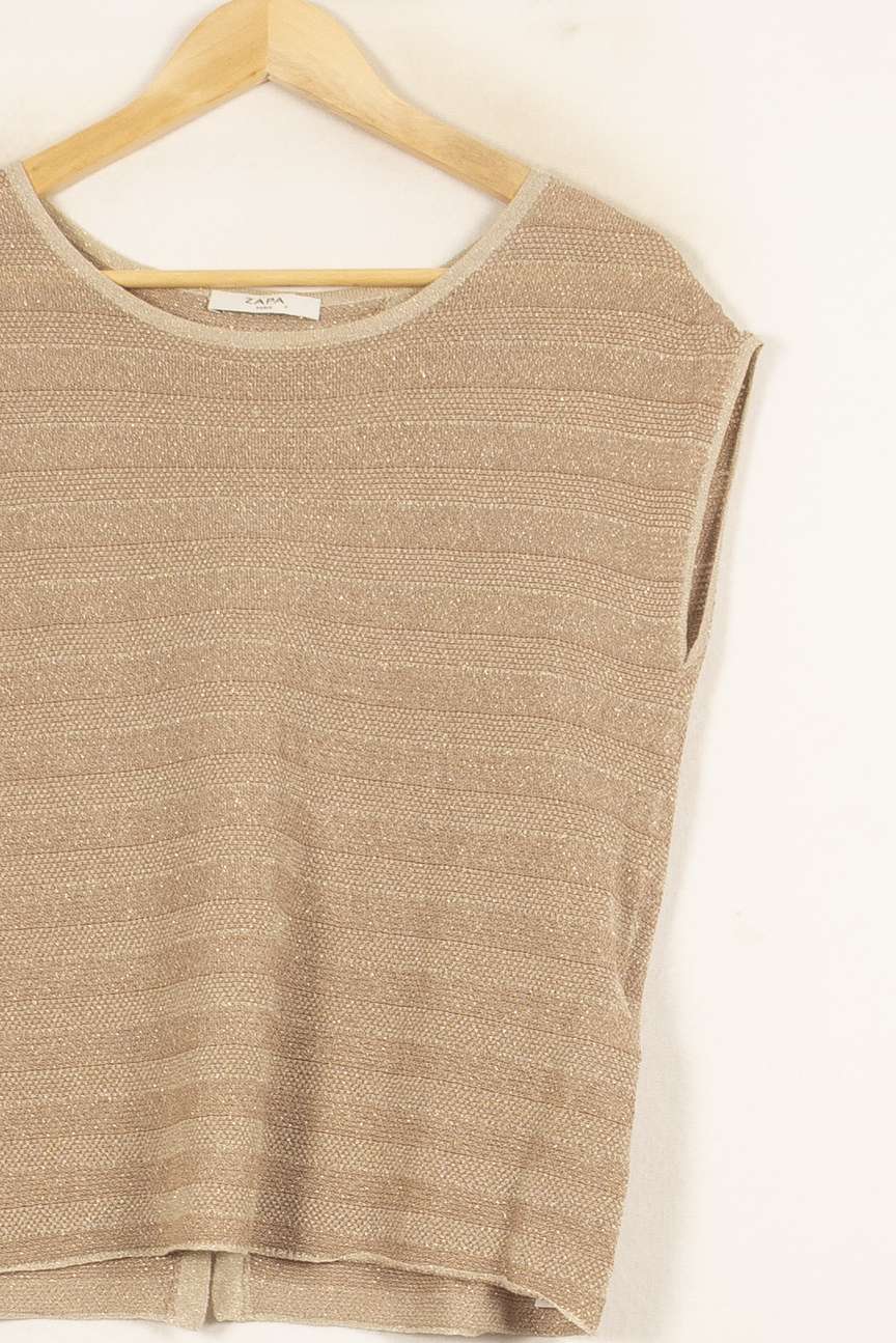 Débardeur Doré - Taille XS/34 de la marque ZAPA | PARAD55030 - Vendu par Paradigme - Image 3