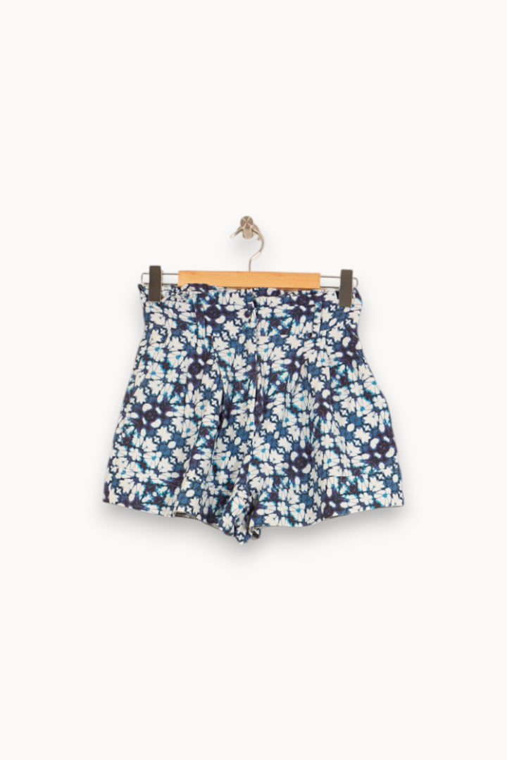 Short Fleuri Bleu et Blanc - Taille S/36 de la marque Suncoo | PARAD55034 - Vendu par Paradigme - Image 2