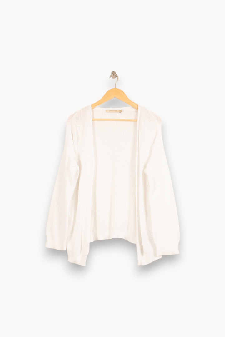 Gilet Blanc - Taille S/36 de la marque La Fée Maraboutée | PARAD55037 - Vendu par Paradigme - Image 2
