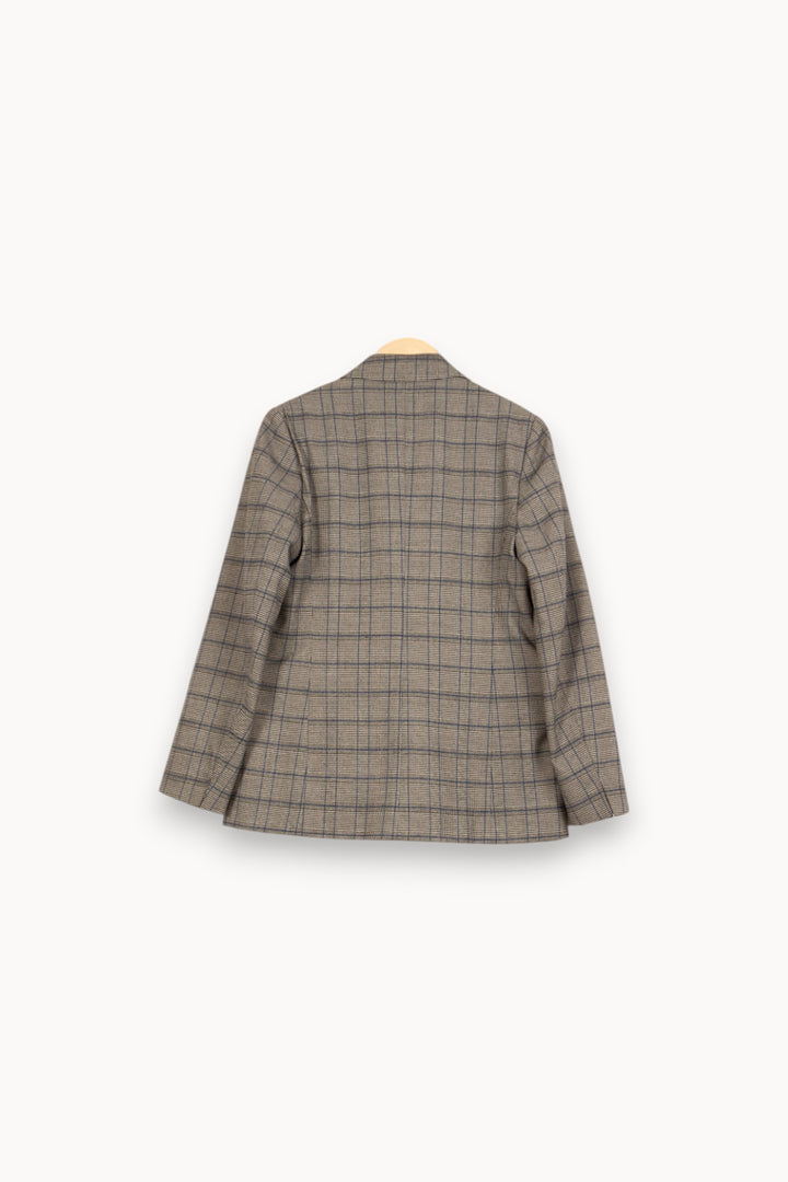 Blazer Beige et Bleu - Taille L/40 de la marque La Fée Maraboutée | PARAD55042 - Vendu par Paradigme - Image 4