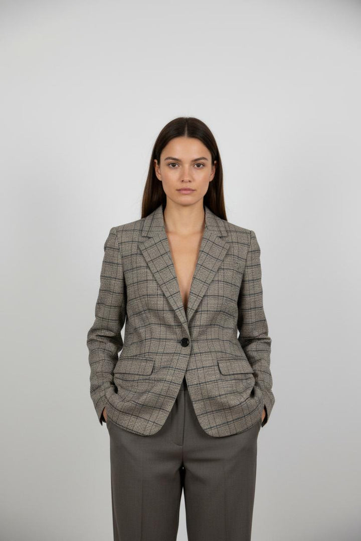 Blazer Beige et Bleu - Taille L/40