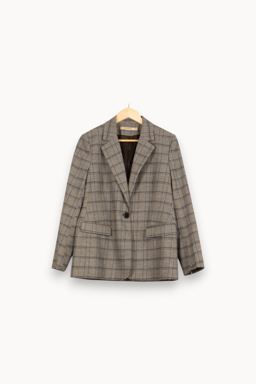 Blazer Beige et Bleu - Taille L/40 de la marque La Fée Maraboutée | PARAD55042 - Vendu par Paradigme - Image 2