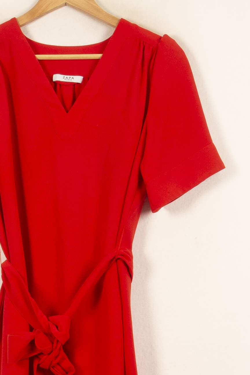 Robe Courte Rouge - Taille S/36 de la marque ZAPA | PARAD55047 - Vendu par Paradigme - Image 3