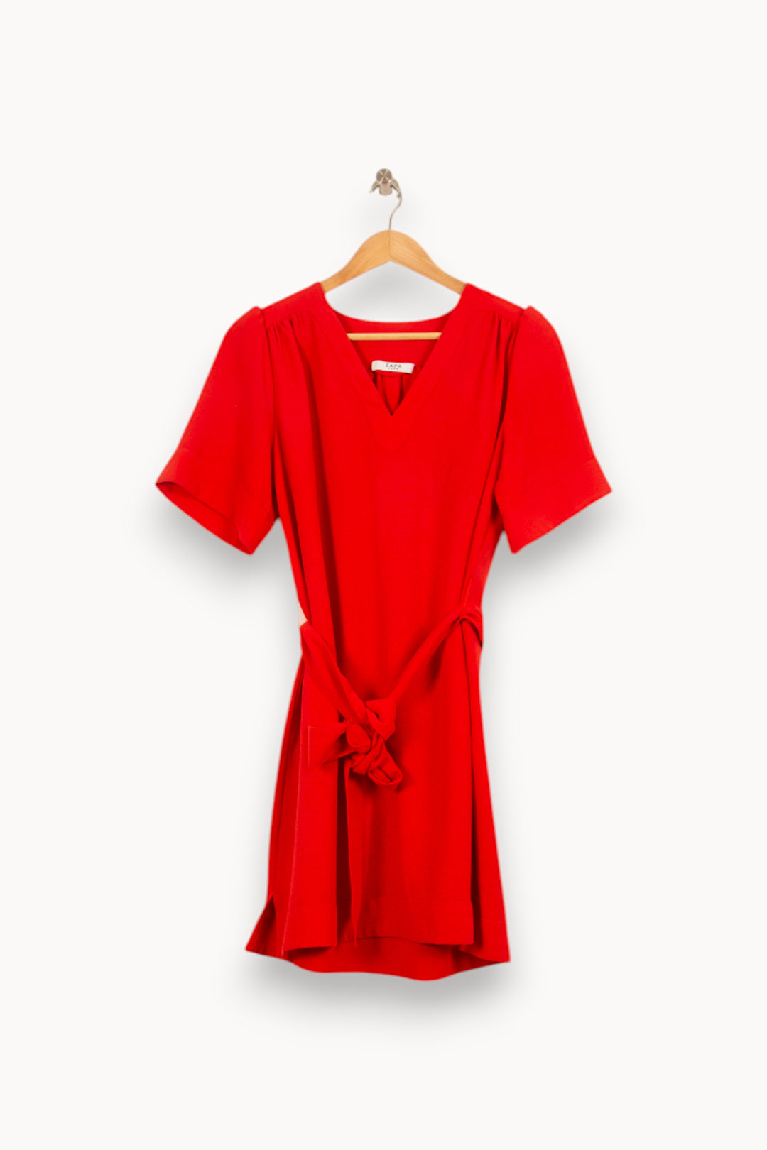 Robe Courte Rouge - Taille S/36 de la marque ZAPA | PARAD55047 - Vendu par Paradigme - Image 2