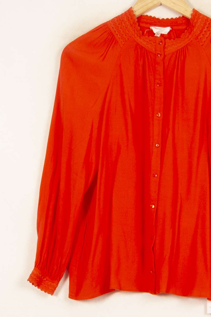 Blouse Orange - Taille S/36 de la marque Maison 123 | PARAD55054 - Vendu par Paradigme - Image 3