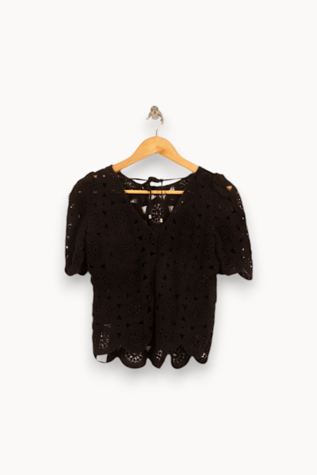 Blouse Noire - Taille S/36 de la marque IKKS | PARAD55055 - Vendu par Paradigme - Image 4