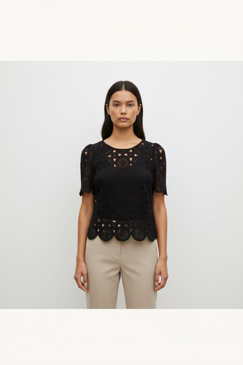 Blouse Noire - Taille S/36