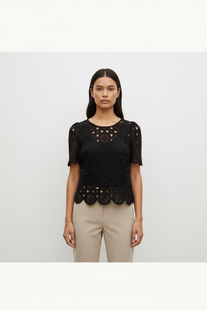 Blouse Noire - Taille S/36