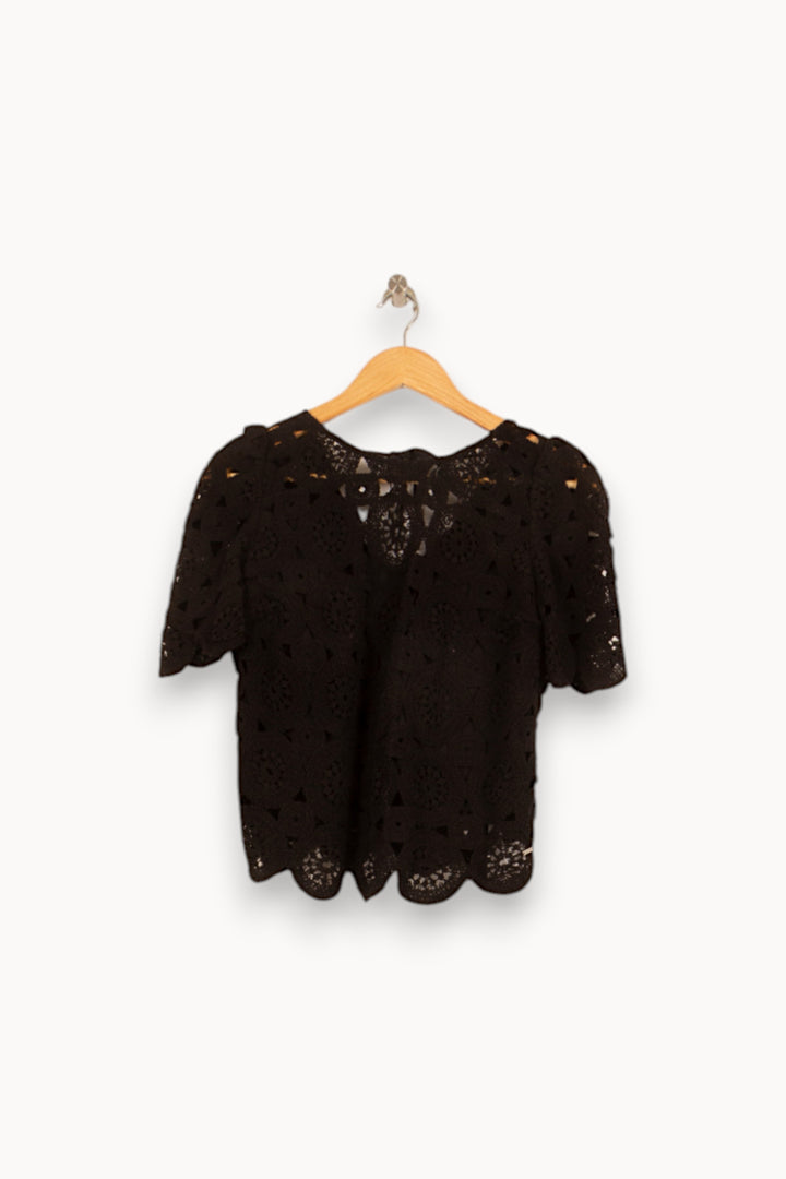 Blouse Noire - Taille S/36 de la marque IKKS | PARAD55055 - Vendu par Paradigme - Image 2