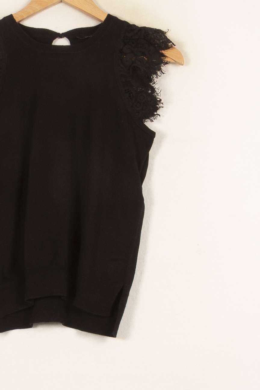 Débardeur Noir - Taille M/38 de la marque Tara Jarmon | PARAD55057 - Vendu par Paradigme - Image 3