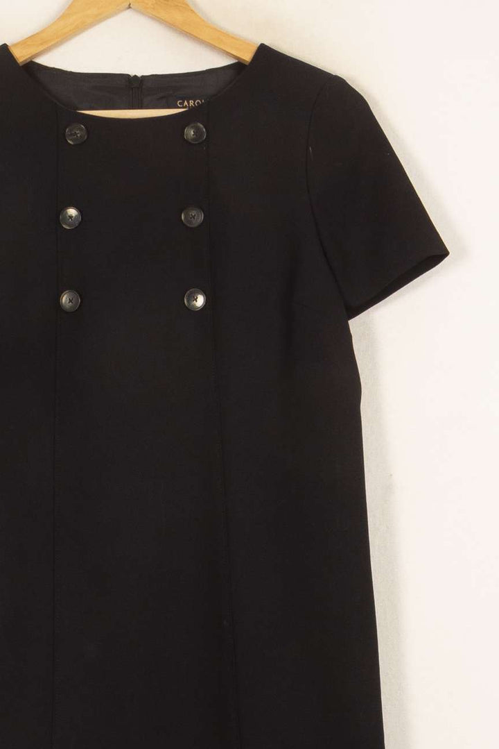 Robe Courte Noire - Taille M/38 de la marque Caroll | PARAD55068 - Vendu par Paradigme - Image 3