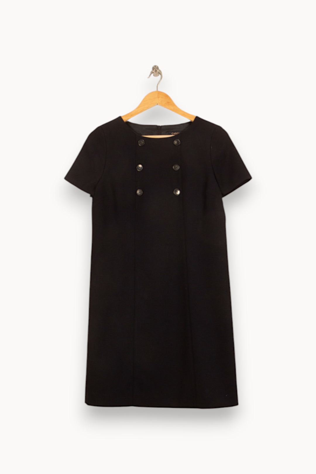 Robe Courte Noire - Taille M/38 de la marque Caroll | PARAD55068 - Vendu par Paradigme - Image 2