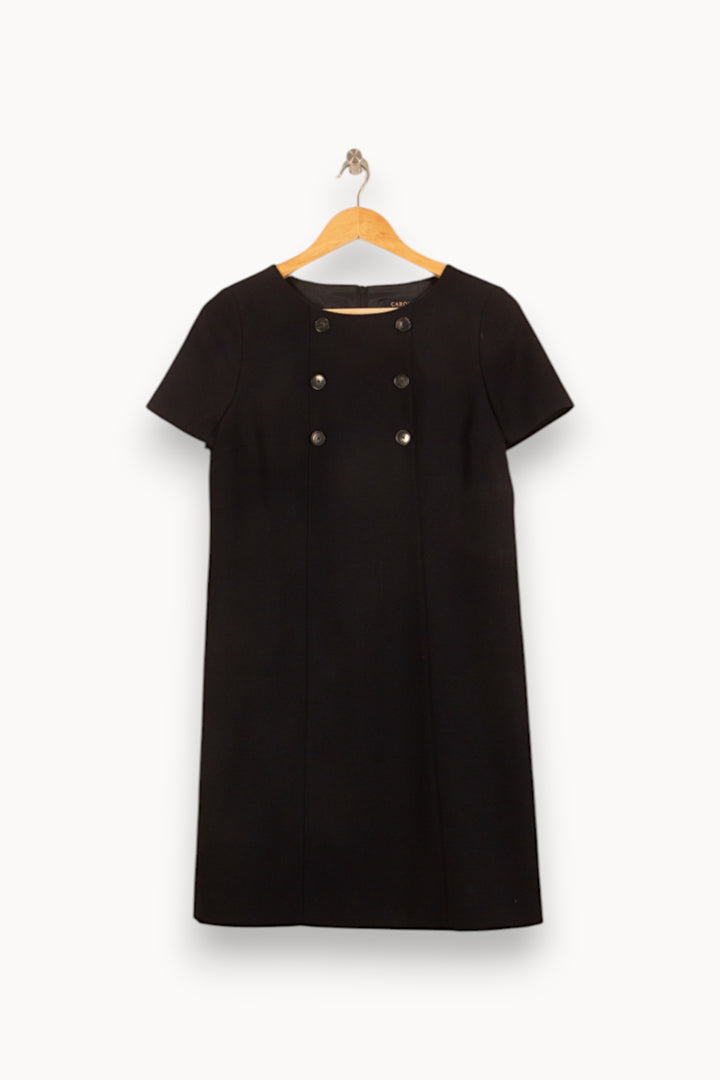 Robe Courte Noire - Taille M/38 de la marque Caroll | PARAD55068 - Vendu par Paradigme - Image 2