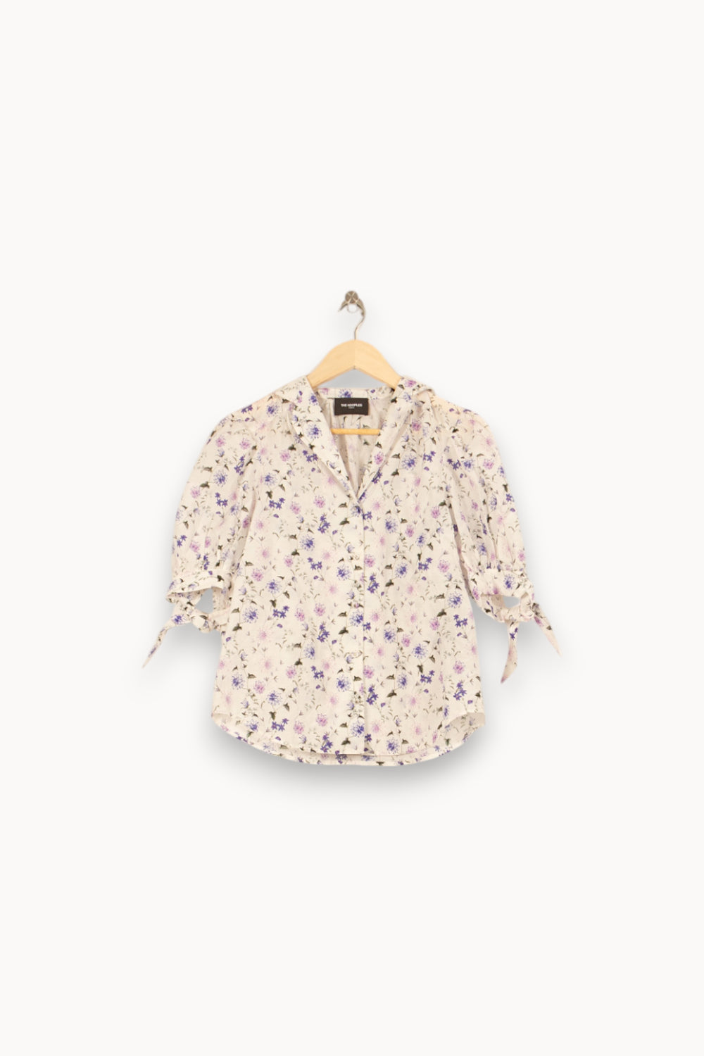 Blouse Écrue et Violette - Taille L/40 de la marque The Kooples | PARAD55070 - Vendu par Paradigme - Image 2
