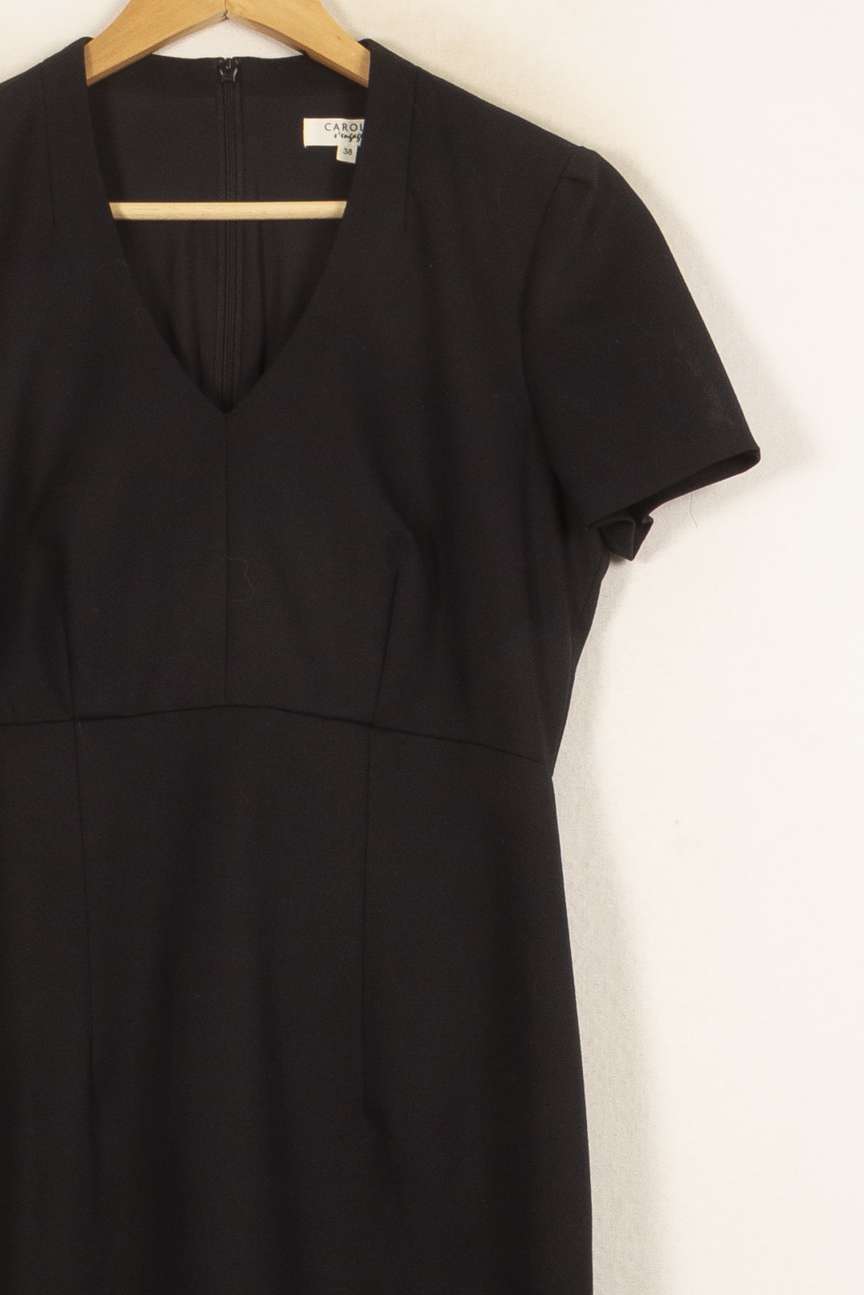 Robe Midi Noire - Taille M/38 de la marque Caroll | PARAD55071 - Vendu par Paradigme - Image 3