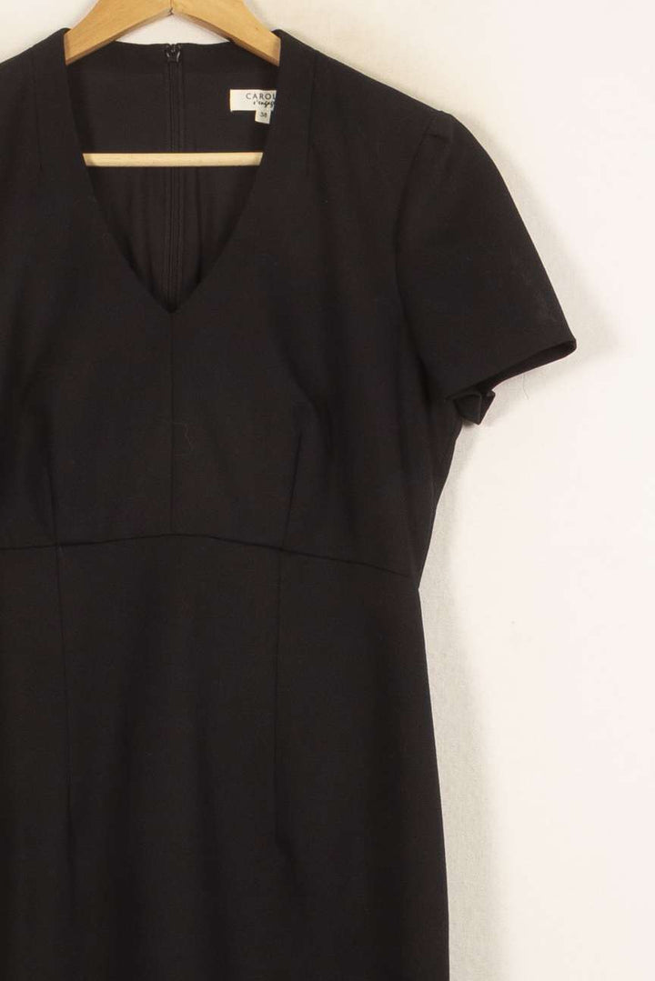 Robe Midi Noire - Taille M/38 de la marque Caroll | PARAD55071 - Vendu par Paradigme - Image 3
