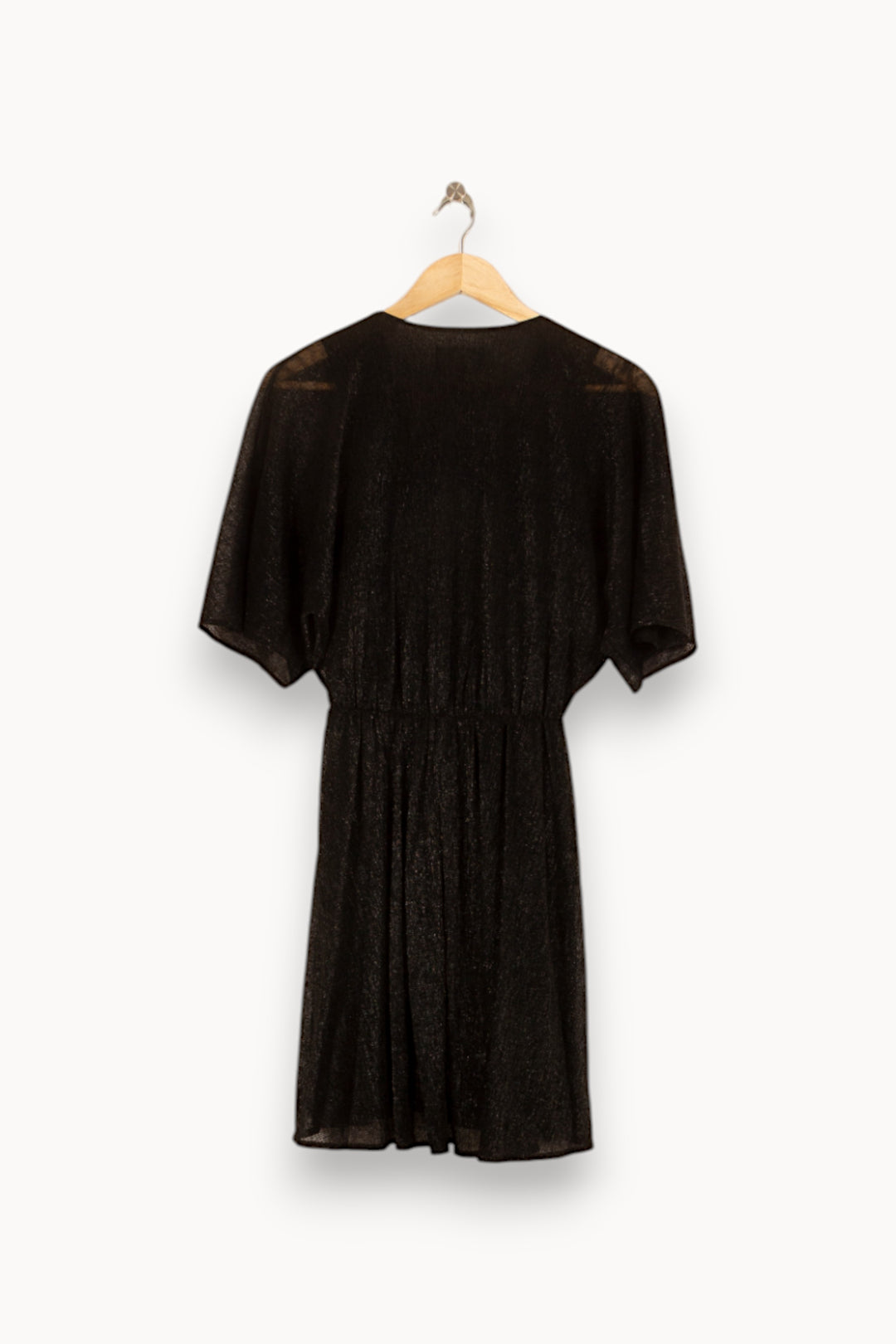 Robe Portefeuille Noire - Taille S/36 de la marque The Kooples | PARAD55073 - Vendu par Paradigme - Image 4