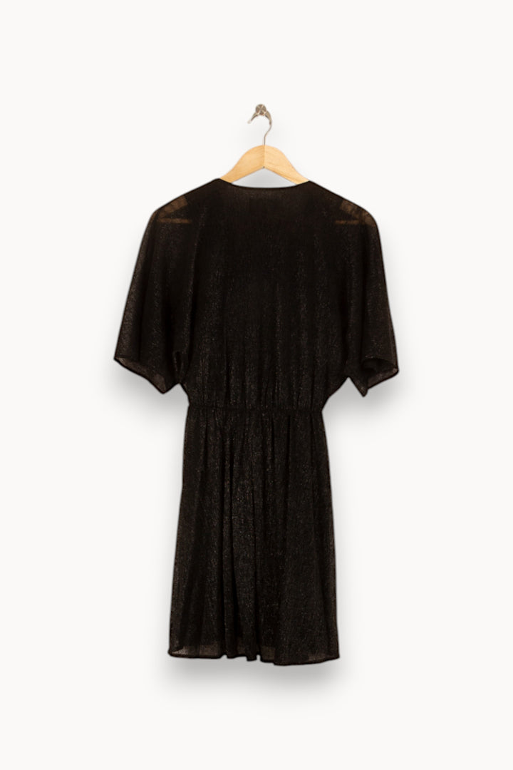Robe Portefeuille Noire - Taille S/36 de la marque The Kooples | PARAD55073 - Vendu par Paradigme - Image 4