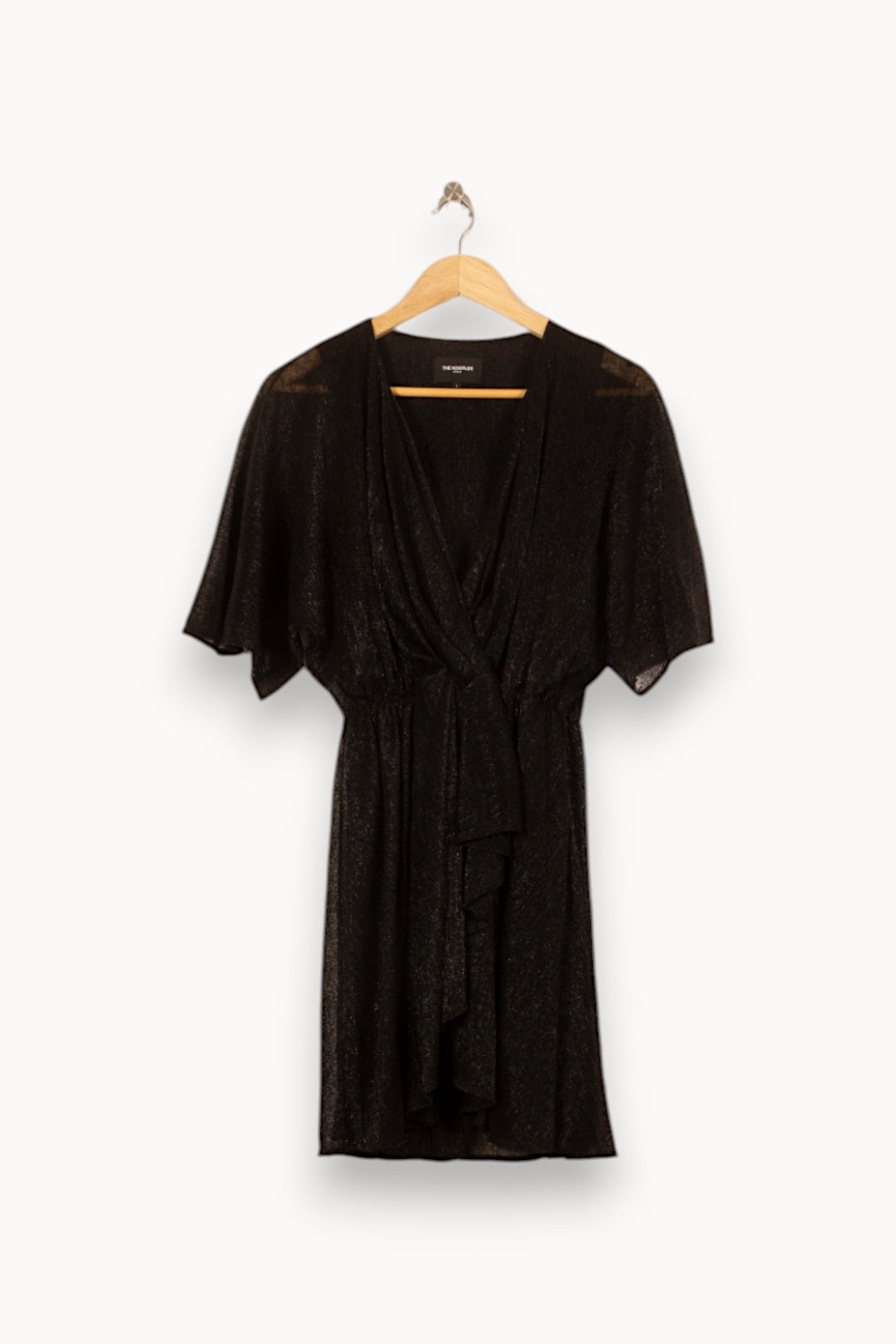 Robe Portefeuille Noire - Taille S/36 de la marque The Kooples | PARAD55073 - Vendu par Paradigme - Image 2