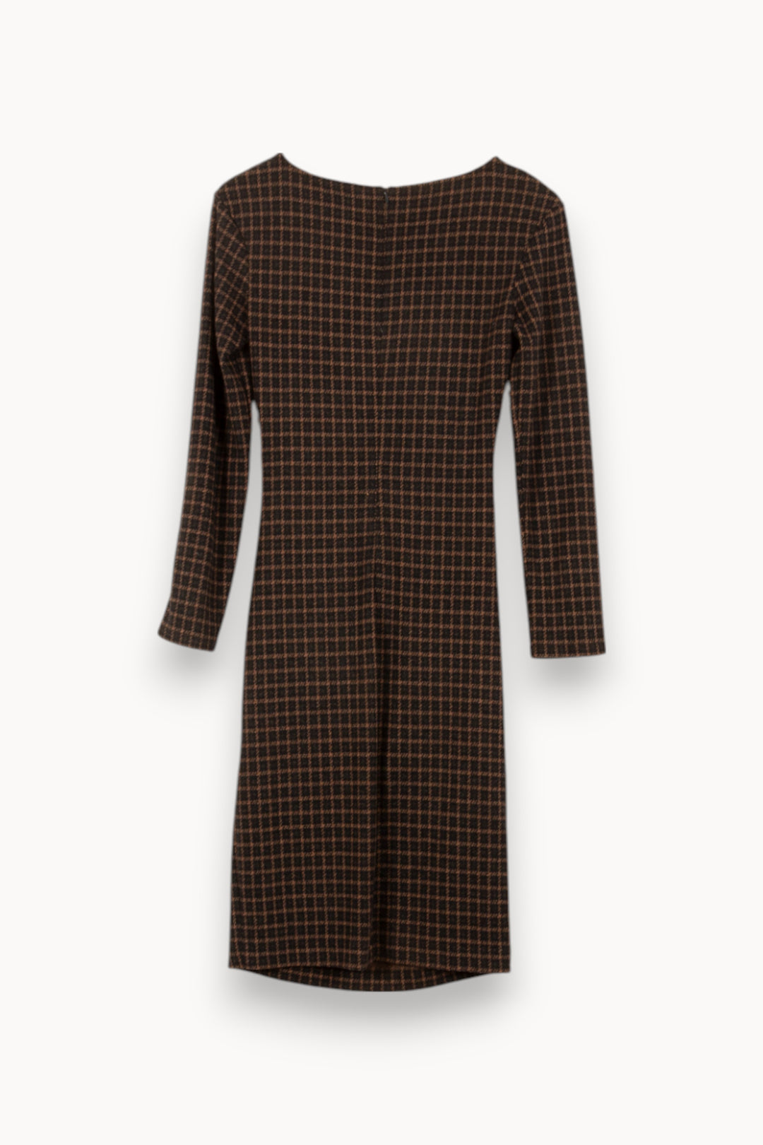 Robe Midi Marron et Noir - Taille S/36 de la marque Weekend Max Mara | PARAD55076 - Vendu par Paradigme - Image 4