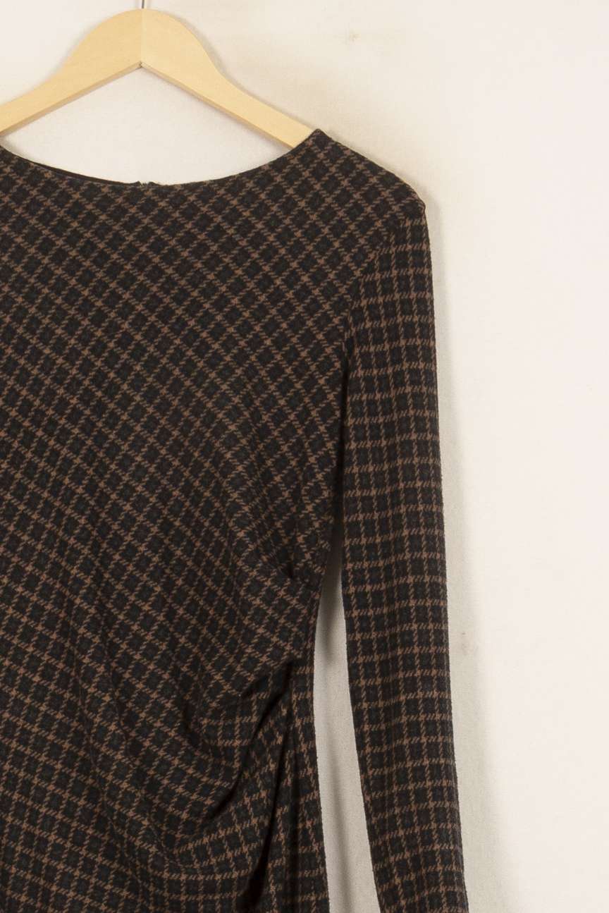 Robe Midi Marron et Noir - Taille S/36 de la marque Weekend Max Mara | PARAD55076 - Vendu par Paradigme - Image 3