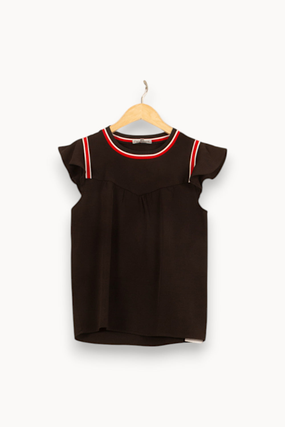 Blouse Noire et Rouge - Taille S/36 de la marque Grace & Mila | PARAD55078 - Vendu par Paradigme - Image 2